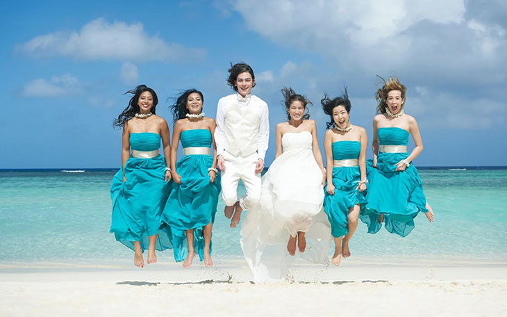 關島璀璨鑽石教堂海外婚禮海灘婚紗照