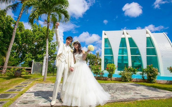 關島聖拉古娜教堂（彩虹教堂）婚紗照